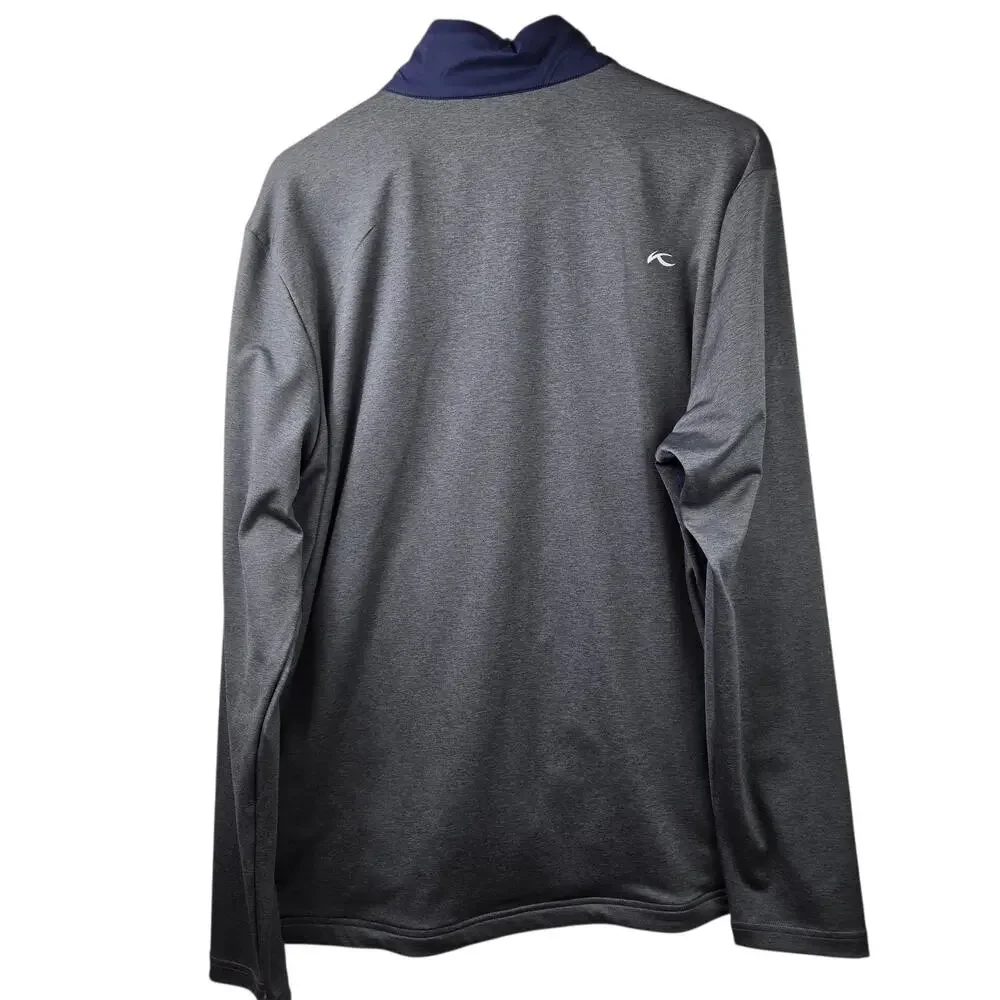 KJUS Retention Jacket Mens 2XL Blue Gray Golf Quilted Full Zip‎